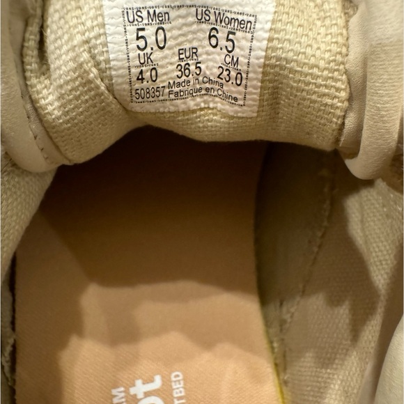 Vans Old Skool Platform (Wowen Leather) White/ Cream - US 6.5, Colour : Beige - Picture 7 of 9